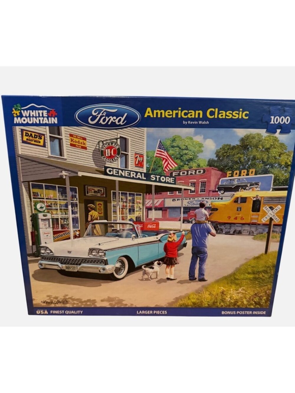 White Mountain Ford American Classic Jigsaw Puzzle 1000 Piece Complete USA